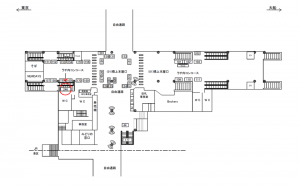 JR／田町駅／橋上本屋口／№246駅看板・駅広告、位置図