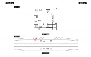 小田急　小田急多摩センター駅／／№2301駅看板・駅広告、位置図