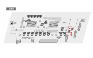 東葉高速　北習志野駅／Ｃ６駅看板・駅広告、位置図