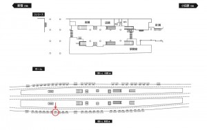 小田急　成城学園前駅／／№1207駅看板・駅広告、位置図