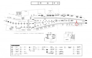 京王／渋谷駅／駅がくボード／№150駅看板・駅広告、位置図