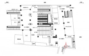 JR／西日暮里駅／本屋口／№37駅看板・駅広告、位置図