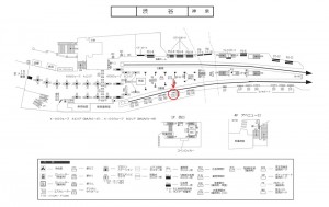 京王／渋谷駅／駅でんボード／№70駅看板・駅広告、位置図