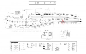 京王／渋谷駅／駅がくボード／№120駅看板・駅広告、位置図