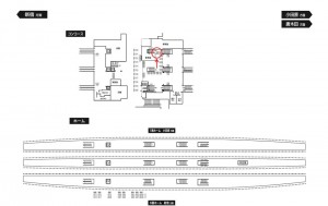 小田急　新百合ヶ丘駅／／№1323駅看板・駅広告、位置図