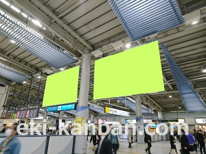 JR品川駅 中央改札口フラッグ、駅広告イメージ3