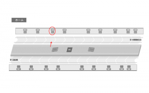 東葉高速　北習志野駅／Ａ３駅看板・駅広告、位置図