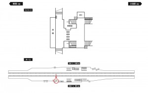 小田急　百合ヶ丘駅／／№1625駅看板・駅広告、位置図