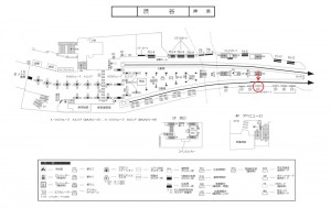 京王／渋谷駅／駅がくボード／№140駅看板・駅広告、位置図