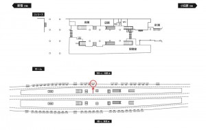 小田急　成城学園前駅／／№1114駅看板・駅広告、位置図