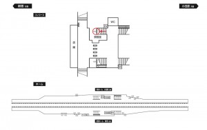 小田急　百合ヶ丘駅／／№1629駅看板・駅広告、位置図