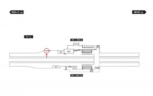 小田急　はるひ野駅／／№1702駅看板・駅広告、位置図