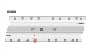 東葉高速　北習志野駅／Ｂ４駅看板・駅広告、位置図