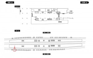 小田急　成城学園前駅／／№1201駅看板・駅広告、位置図