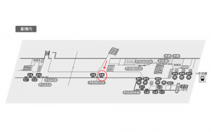 東葉高速　東葉勝田台駅／Ｃ６駅看板・駅広告、位置図