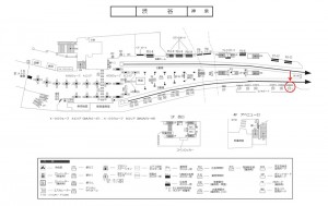 京王／渋谷駅／駅がくボード／№170駅看板・駅広告、位置図