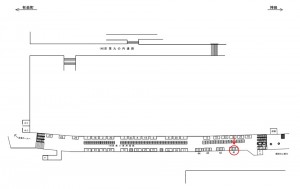 JR／東京駅／京八通路／№41駅看板・駅広告、位置図