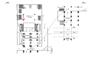 JR／秋葉原駅／乗換コンコース（中２階）／№10駅看板・駅広告、位置図