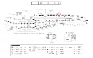 京王／渋谷駅／渋谷スーパー10 7日間№7駅ポスター・駅広告、位置図