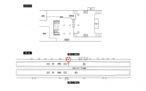小田急　代々木上原駅／／№2142駅看板・駅広告、位置図
