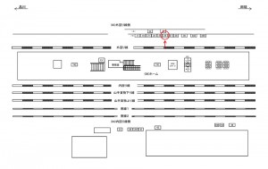 JR／巣鴨駅／外回り線側／№26駅看板・駅広告、位置図