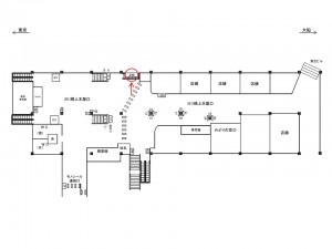 JR／浜松町駅／橋上本屋口／№246駅看板・駅広告、位置図