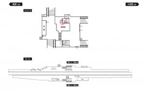 小田急　生田駅／／№1604駅看板・駅広告、位置図