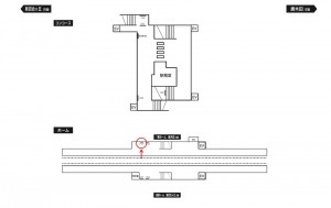 小田急　黒川駅／／№1101駅看板・駅広告、位置図