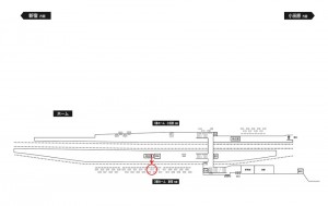 小田急　鶴川駅／／№0215駅看板・駅広告、位置図