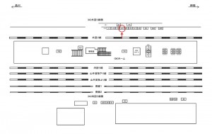 JR／巣鴨駅／外回り線側／№23駅看板・駅広告、位置図