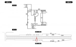 小田急　玉川学園前駅／／№1626駅看板・駅広告、位置図