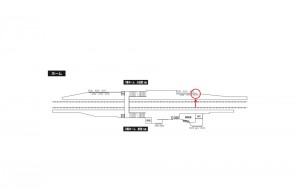 小田急 参宮橋駅//№0113駅看板・駅広告、位置図