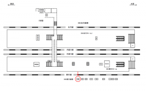 JR／田端駅／南行線側／№30駅看板・駅広告、位置図