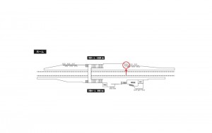 小田急　参宮橋駅／／№0108駅看板・駅広告、位置図