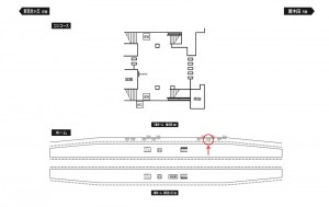 小田急　小田急多摩センター駅／／№2309駅看板・駅広告、位置図