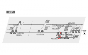 東葉高速　東葉勝田台駅／Ｃ7№7駅看板・駅広告、位置図