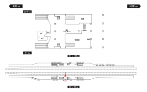 小田急　梅ヶ丘駅／／№1207駅看板・駅広告、位置図