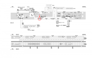 都営／勝どき駅／大江戸線W5-C10№10駅看板・駅広告、位置図
