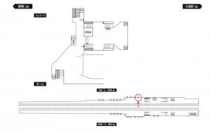 小田急 小田急相模原駅//№1111駅看板・駅広告、位置図