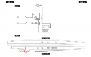 小田急　相武台前駅／／№1723駅看板・駅広告、位置図