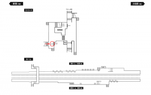 小田急　座間駅／／№1619駅看板・駅広告、位置図