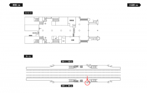 小田急　和泉多摩川駅／／№1204駅看板・駅広告、位置図