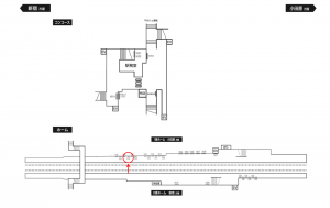 小田急 座間駅//№0107駅看板・駅広告、位置図