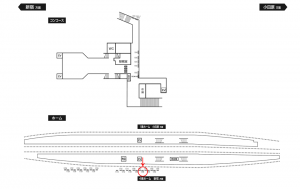 小田急　相武台前駅／／№1706駅看板・駅広告、位置図