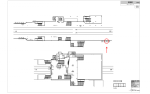東武　増尾駅／／№313駅看板・駅広告、位置図