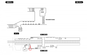 小田急 中央林間駅//№1611駅看板・駅広告、位置図