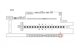 江ノ電 藤沢駅//№23駅看板・駅広告、位置図