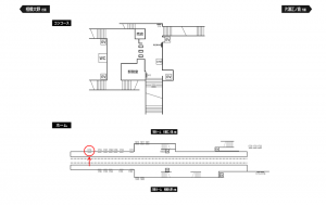 小田急　鶴間駅／／№1712駅看板・駅広告、位置図