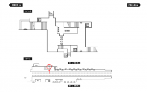 小田急　東林間駅／／№1632駅看板・駅広告、位置図
