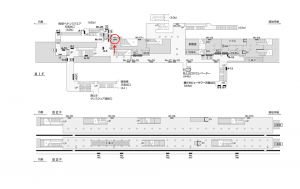 都営／勝どき駅／大江戸線W5-C12№12駅看板・駅広告、位置図